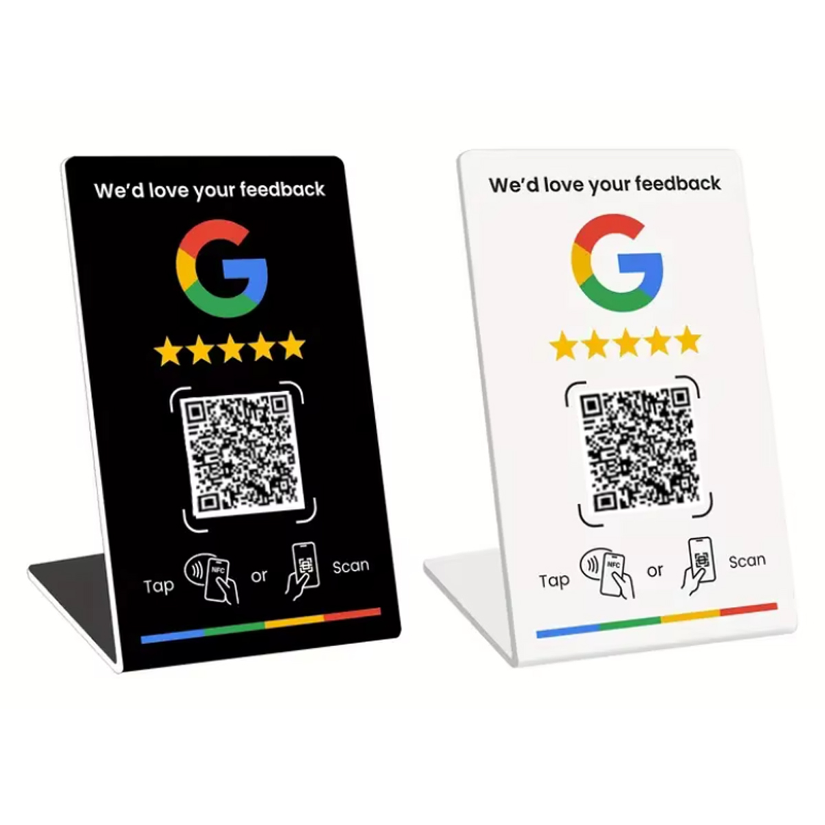 Google Review NFC countertop stand